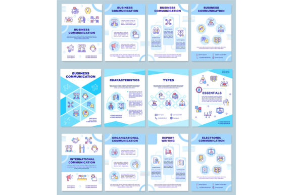 Business Communication Brochure Templates