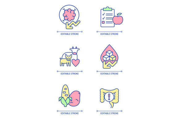 Enhance Your Vegan Lifestyle with the RGB Color Icon Set