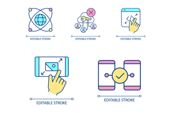 Enhancing Digital Literacy with Colorful and Versatile Icons