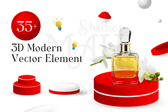 Exploring 3D Modern Vector Elements: A Versatile Design Solution