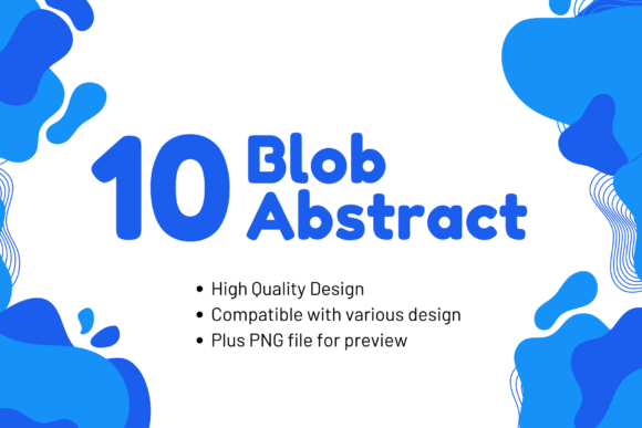 Unleashing Creativity with Blue Blob Abstract Vector