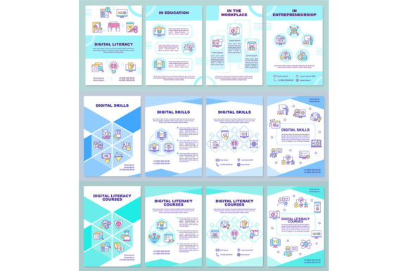 Unlocking Potential with the Digital Skills Brochure Template Set