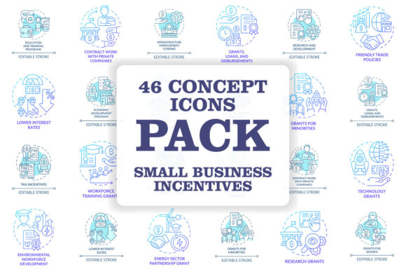 Unlocking Small Business Incentives with Concept Icons